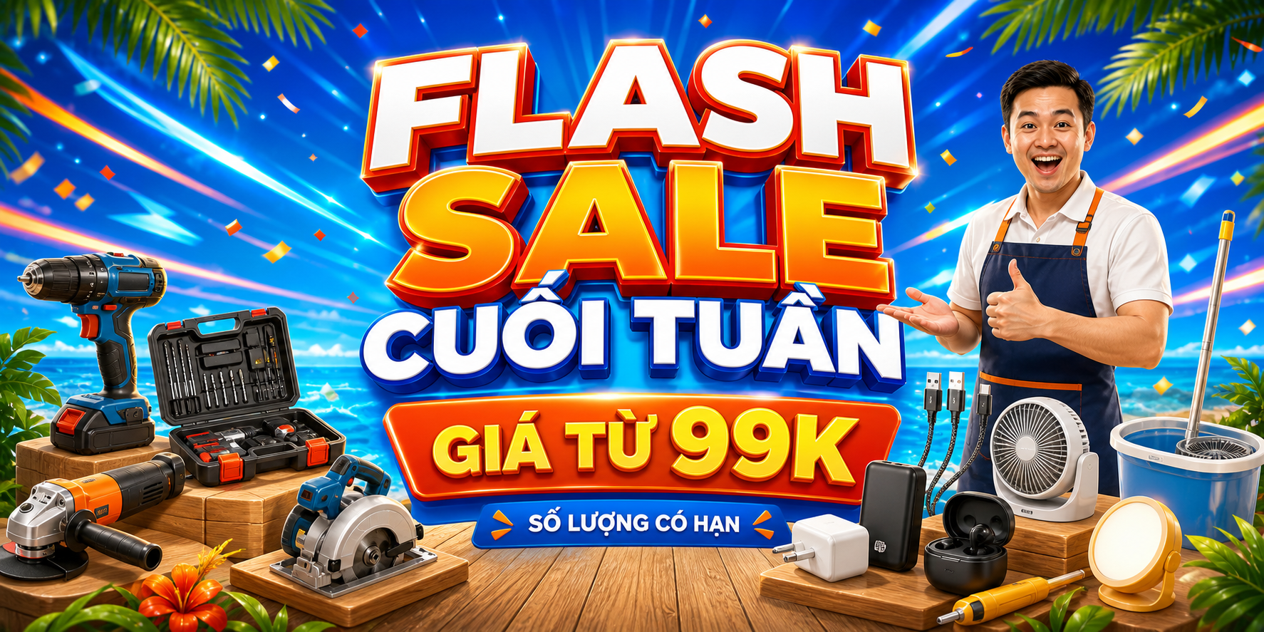 Banner ưu đãi Chợ Đồ Bãi 4